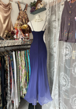 Gradient Spaghetti Straps Mermaid Vintage Long Prom Dress Formal Party Dress, HZ0319