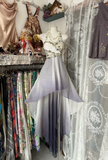 Vintage Ombre Halter A-Line Beading High Low Party Dress Homecoming Dress, HZ0319