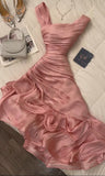 Beautiful Pink Sleeveless Ruffles Simple Party Dress Cocktail Dress, HZ0319
