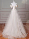 Elegant Off Shoulder Mermaid Satin Pretty Wedding Dress Prom Dress, HZ0319