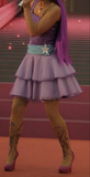 Purple Straps A-Line Tiered Short Party Dress Shiny Mini Birthday Dress, HZ0319