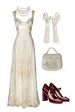 Elegant Ivory Cross Back Sheath Long Party Dress Formal Evening Gown, HZ0319