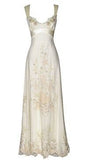 Elegant Ivory Cross Back Sheath Long Party Dress Formal Evening Gown, HZ0319