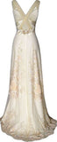 Elegant Ivory Cross Back Sheath Long Party Dress Formal Evening Gown, HZ0319