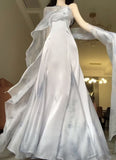 Elegant Sheath Chiffon Long Party Dress Evening Party Dress, HZ0319