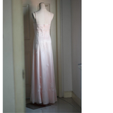 Light Pink Straps A-Line Beading Long Party Dress Vintage Evening Dress, HZ0319