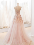 Gorgeous Long Sleeves A-Line Beading Long Prom Dress Evening Gown, HZ0319