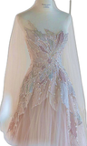 Gorgeous Long Sleeves A-Line Beading Long Prom Dress Evening Gown, HZ0319