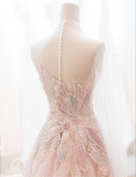 Gorgeous Long Sleeves A-Line Beading Long Prom Dress Evening Gown, HZ0319