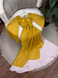 Modest Burgundy Long Sleeves A-Line Chiffon Long Evening Party Dress HZ0319