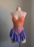 Sexy Ombre Spaghetti Straps Sheath Sequins Short Party Dress Mini Night Dress, HZ0319