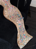 Gorgeous Shiny Beaded Exquisite Embroidery Mermaid Long Evening Dress Prom Dresses HZ0319
