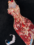 Gorgeous Sparkling Beaded Sequin Mermaid Design Exquisite Embroidery Evening Dress Prom Dresses HZ0319